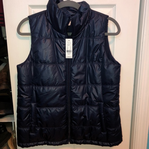 NWT New York & Company navy blue vest - Picture 1 of 1